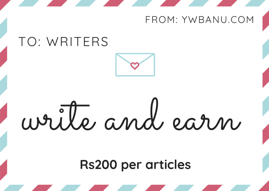 write and earn in India