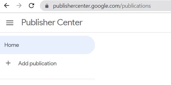 Google News Publish Center