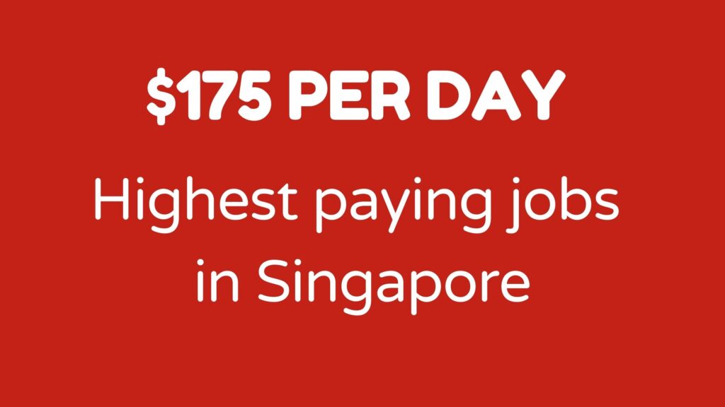Highest paying jobs in Singapore