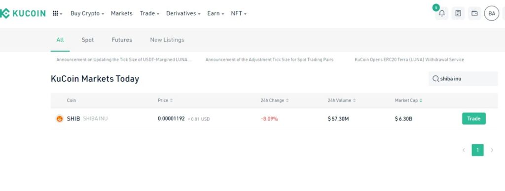 Shiba Inu coin price where to buy 