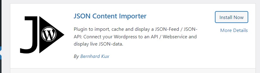 JSON error WordPress