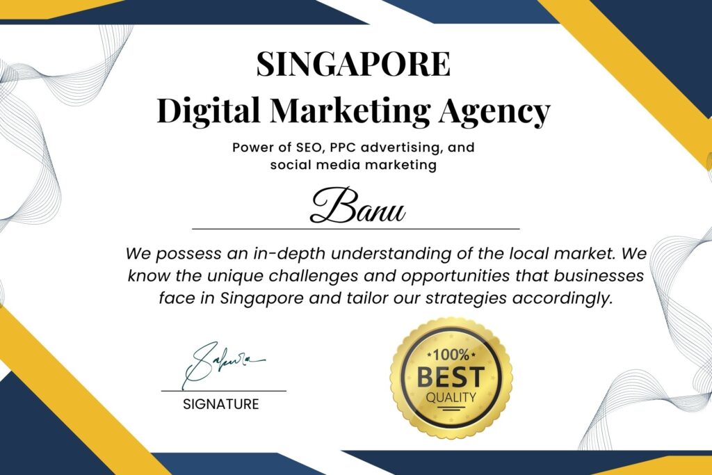 Digital marketing agency in Singapore by a Freelancer